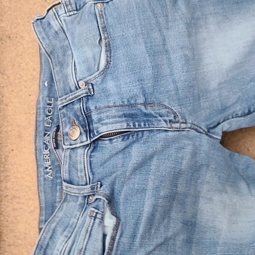 American eagle super stretch low rise jeans